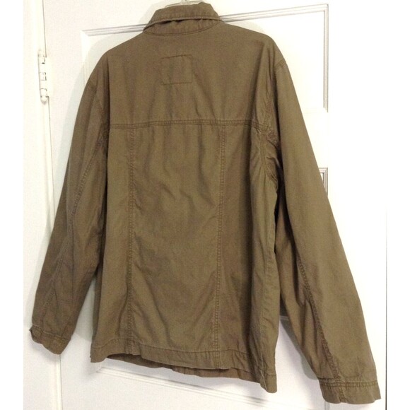 Vtg Levis Jacket Wn L Olive Green Coat Barn Chore Field Utility Cargo Canvas - Picture 5 of 10